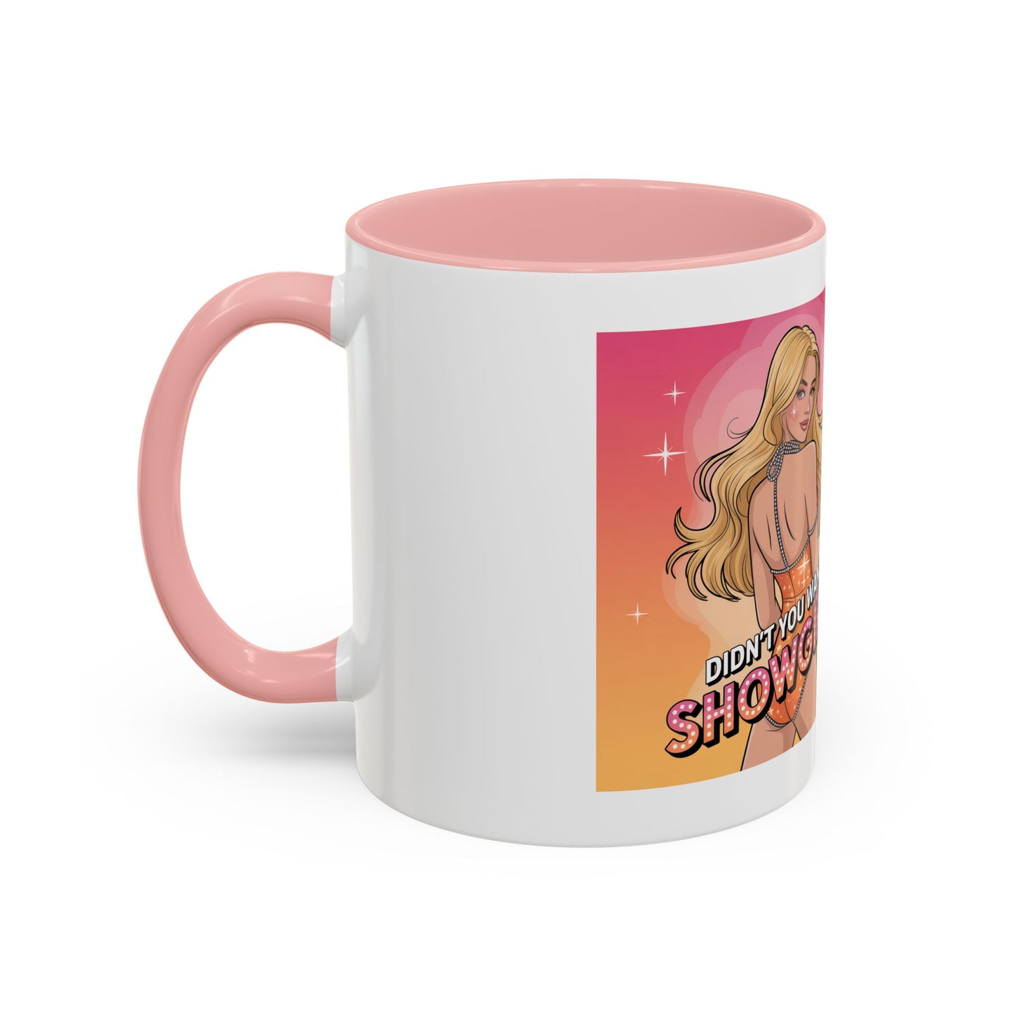 Showgirl Accent Coffee Mug - Fun Gift for Coffee Lovers, Unique Kitchen Decor, Retro Style, Pair with Other Housewares