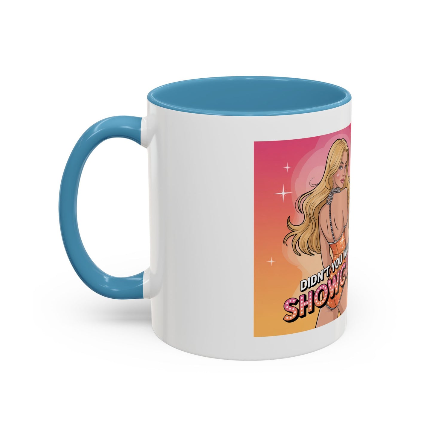 Showgirl Accent Coffee Mug - Fun Gift for Coffee Lovers, Unique Kitchen Decor, Retro Style, Pair with Other Housewares