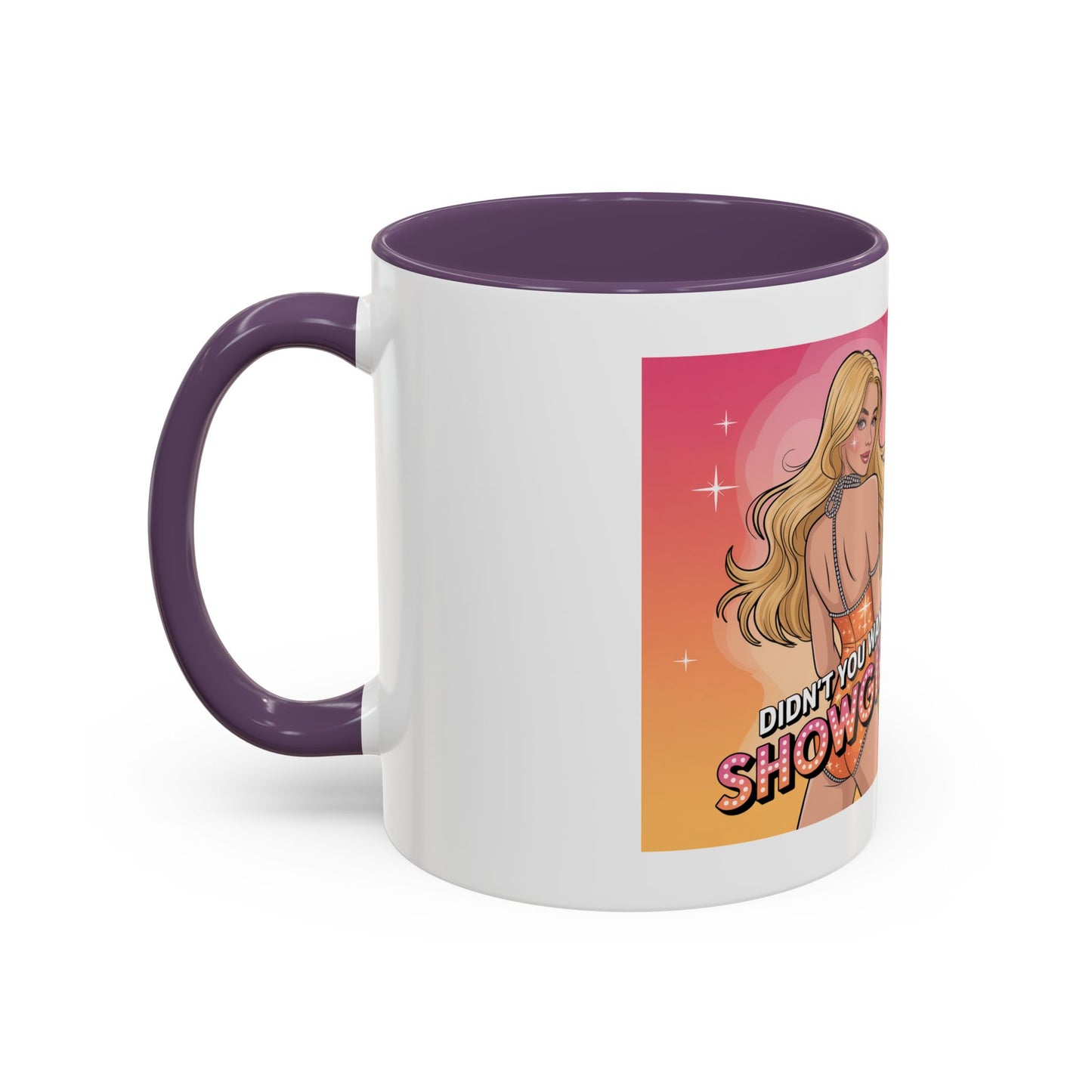 Showgirl Accent Coffee Mug - Fun Gift for Coffee Lovers, Unique Kitchen Decor, Retro Style, Pair with Other Housewares