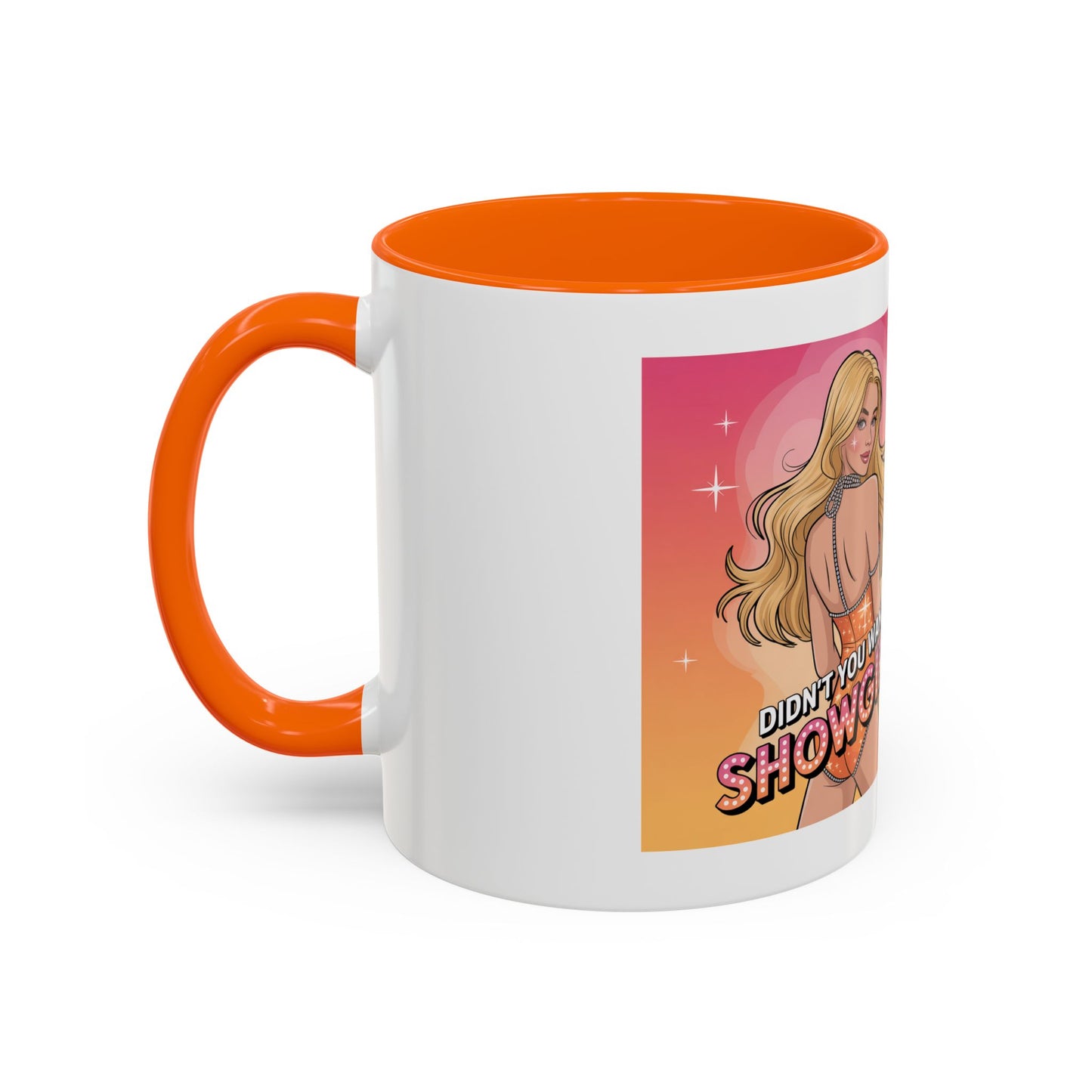 Showgirl Accent Coffee Mug - Fun Gift for Coffee Lovers, Unique Kitchen Decor, Retro Style, Pair with Other Housewares