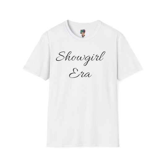 Swiftys know what this is about! Showgirl Era Unisex Softstyle T-Shirt | Trendy Fashion Tee, Graphic Shirt, Casual Wear, Gift for Performers, Birthday, Show Theme